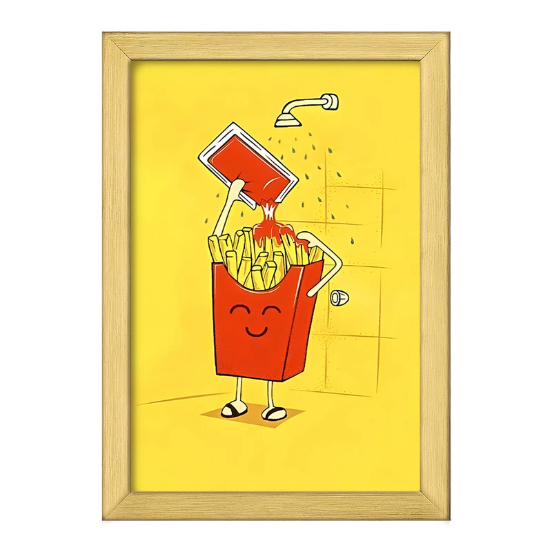 تابلو خندالو طرح سیب زمینی و سس کچاپ کد F10603