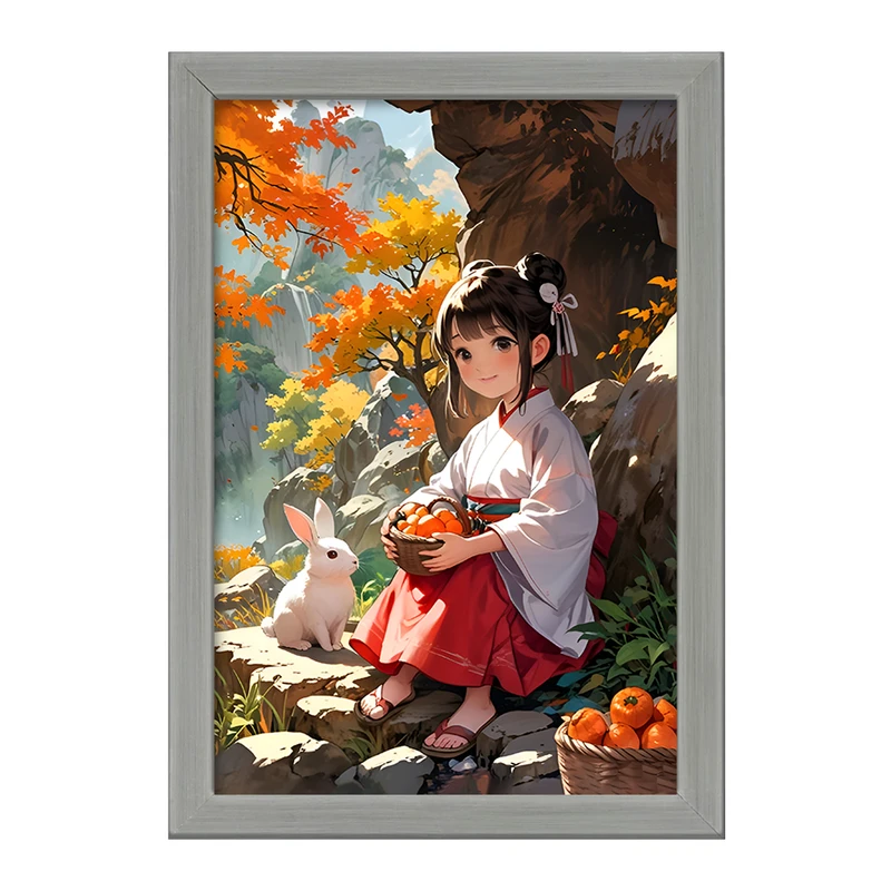 تابلو خندالو طرح دختر ژاپنی کد F12606