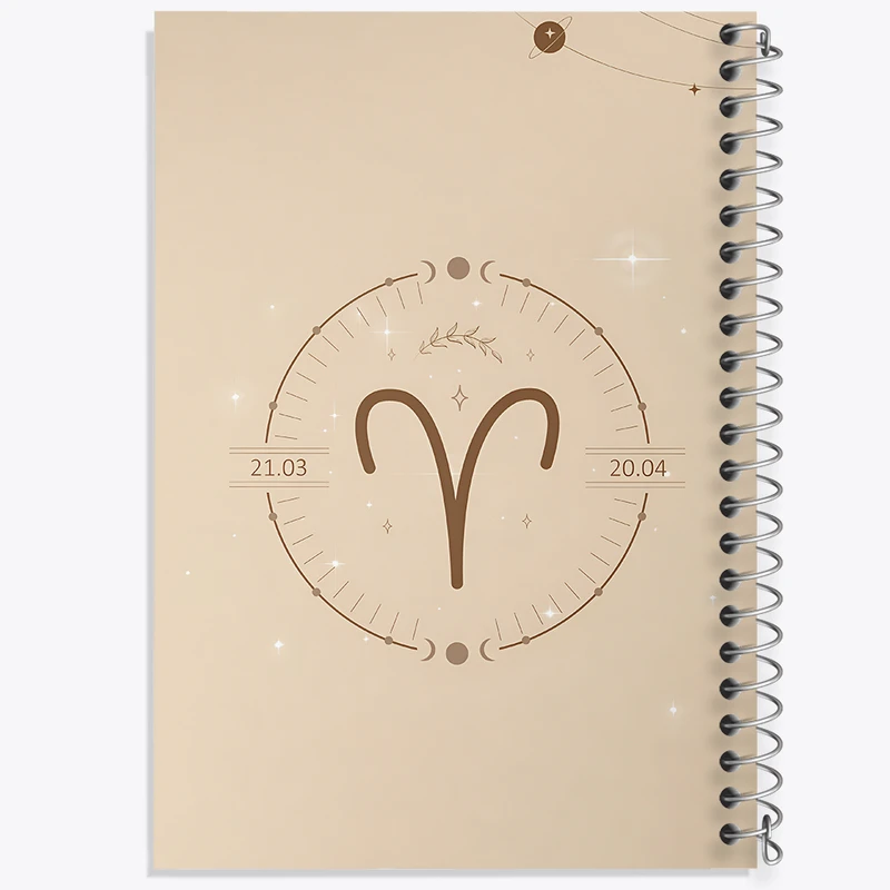 دفتر مشق 50 برگ خندالو طرح ماه تولد فروردین کد F10893