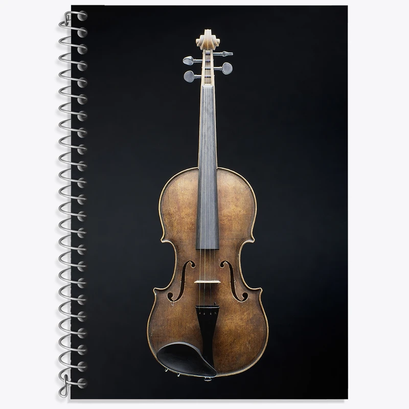دفتر زبان 50 برگ خندالو مدل سه خط طرح ویولن (Violin) کد N8067