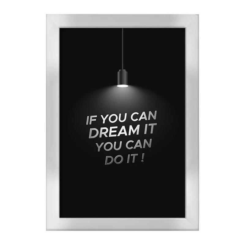 تابلو خندالو طرح IF You Can Dream It You Can Do It کد F1202