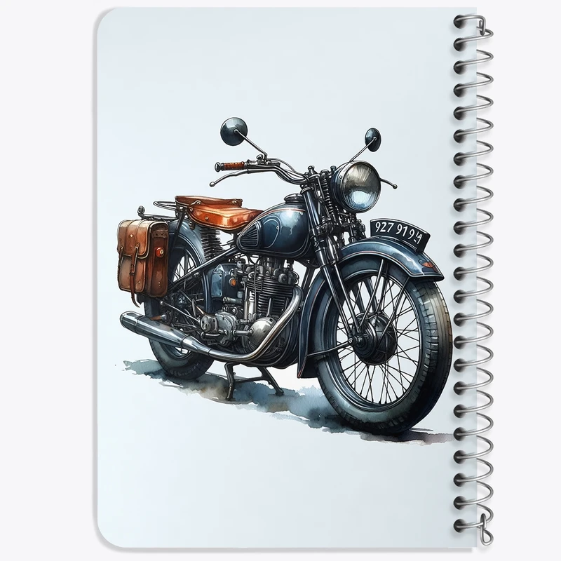 دفتر یادداشت 50 برگ خندالو طرح موتور سیکلت کد F6201