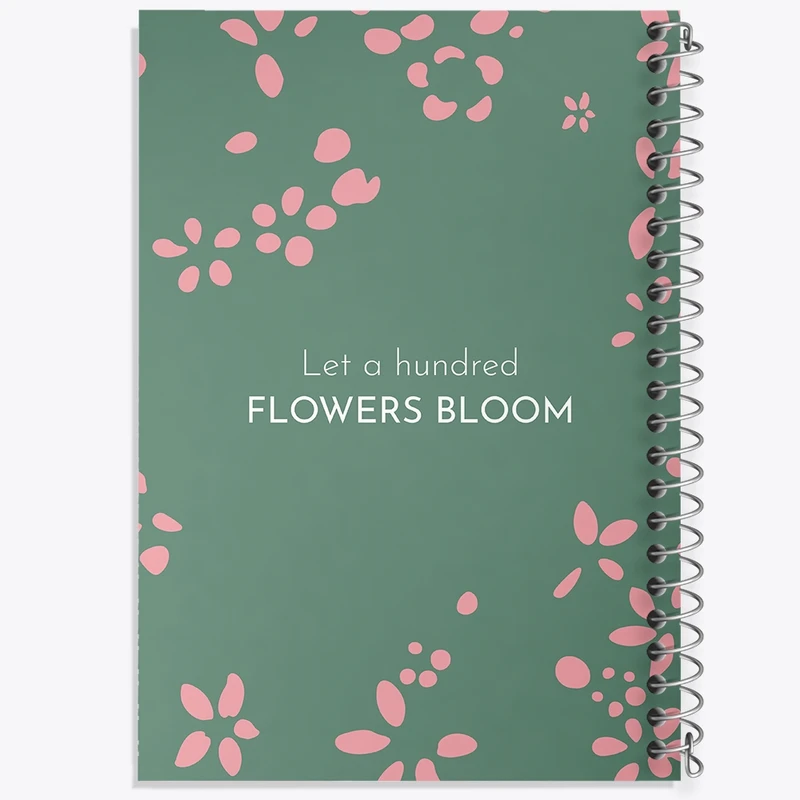 دفتر لیست خرید 50 برگ خندالو طرح Let A Hundred Flowers Bloom کد N6905