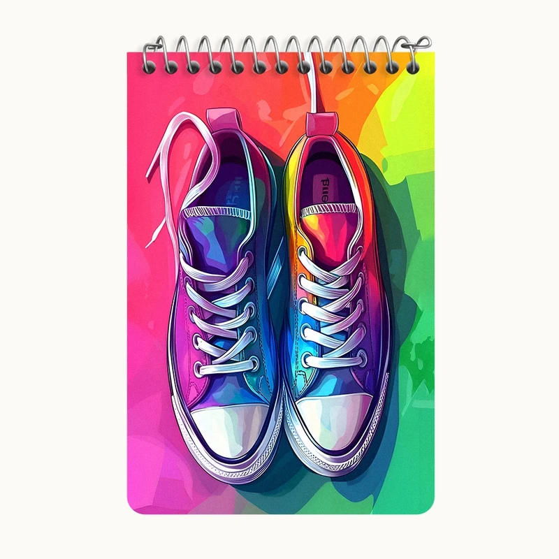 دفتر یادداشت 50 برگ خندالو طرح کانورس کد F9859