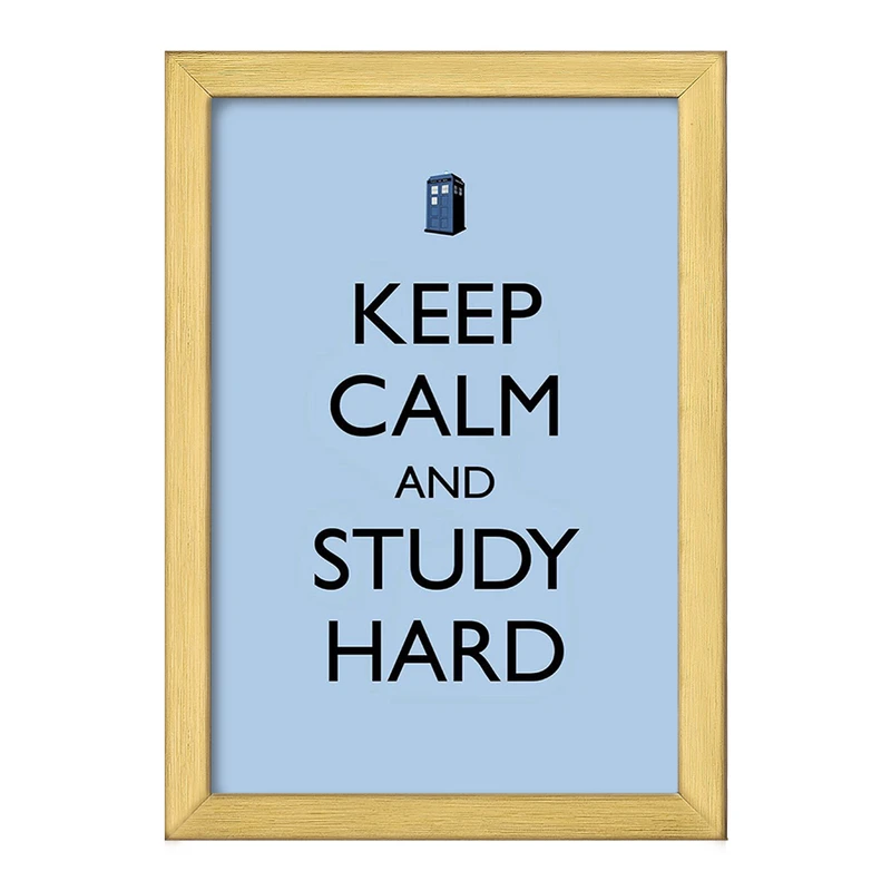 تابلو خندالو طرح Keep Calm And Study Hard کد F1061