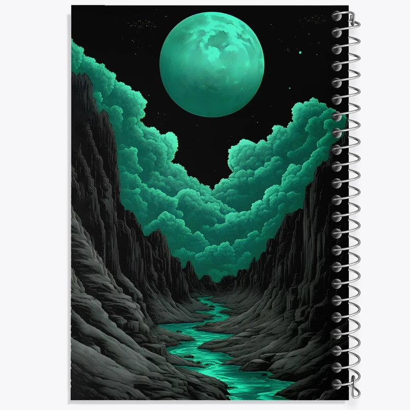 دفتر ژورنال نویسی 50 برگ خندالو مدل نقطه ای طرح ماه (Moon) کد F11613