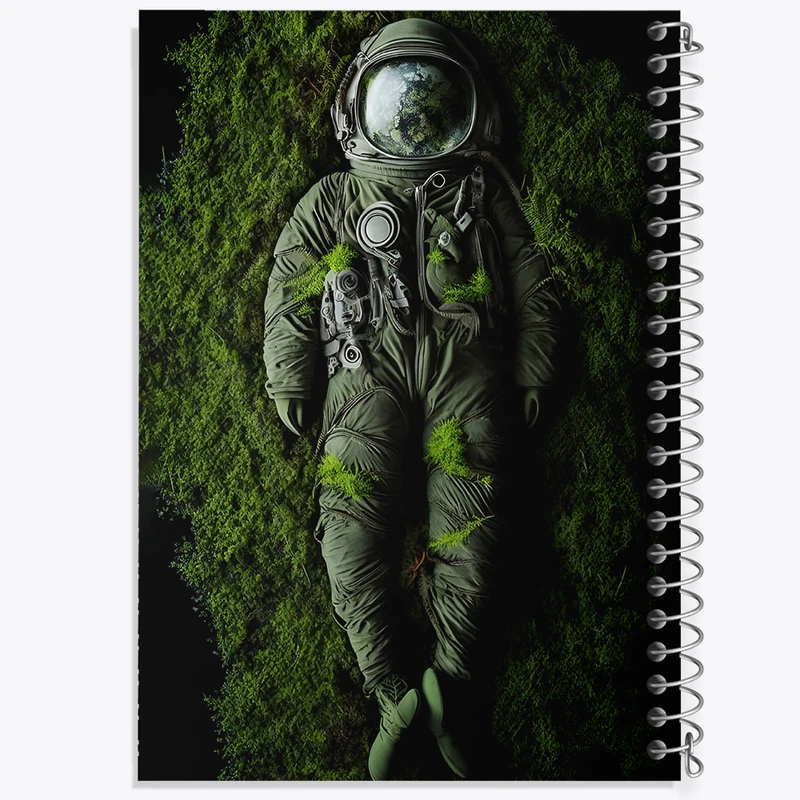 دفتر مشق 100 برگ خندالو طرح فضانورد کد F3938