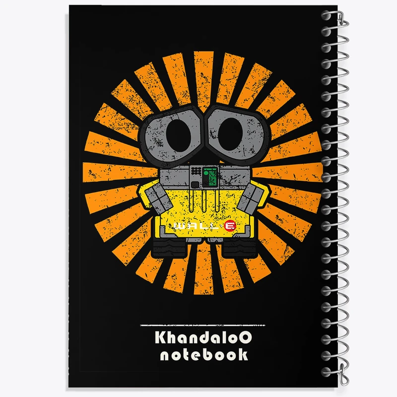 دفتر مشق 100 برگ خندالو طرح وال ای (Wall-E) کد N9458