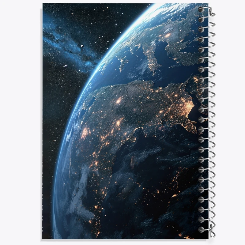 دفتر طراحی 50 برگ خندالو طرح کره زمین کد F2648