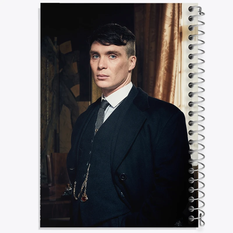 دفتر طراحی 50 برگ خندالو طرح کیلین مورفی سریال پیکی بلایندرز Peaky Blinders  کد 4579