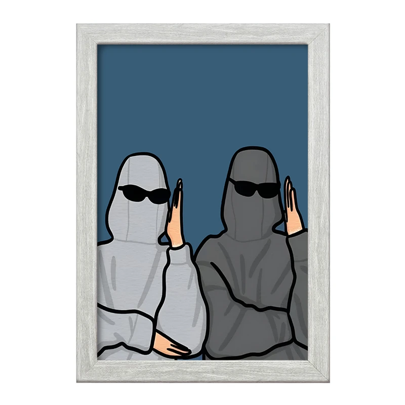 تابلو خندالو طرح آدم فانتزی کد F3592