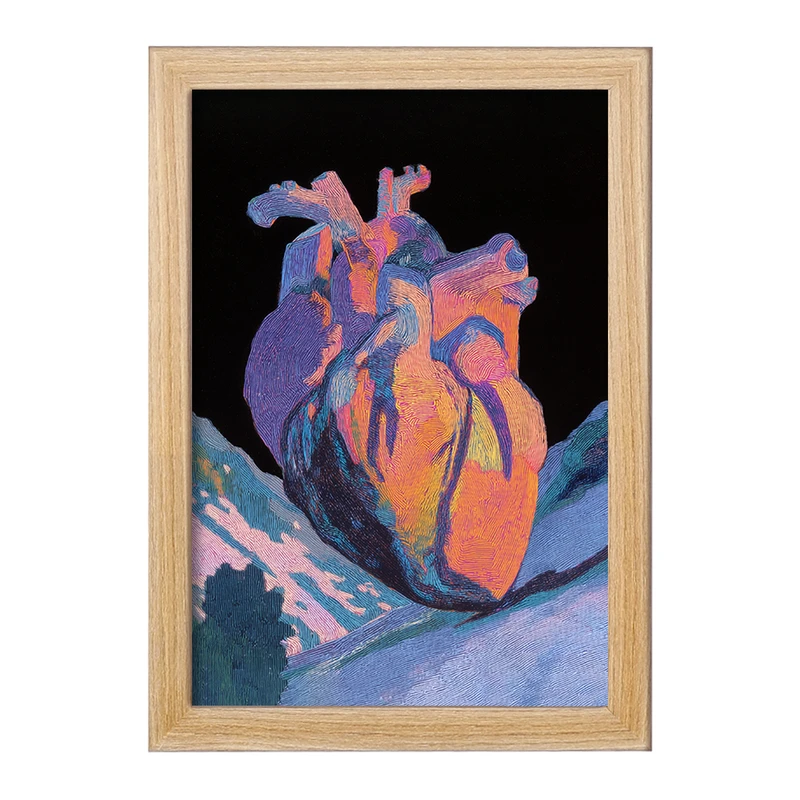 تابلو خندالو طرح قلب (Heart) کد F14130