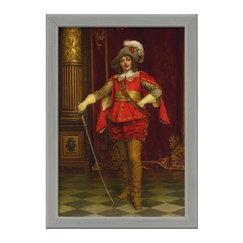 تابلو خندالو طرح نقاشی شوالیه اثر فردریک سولاکروا کد F12138