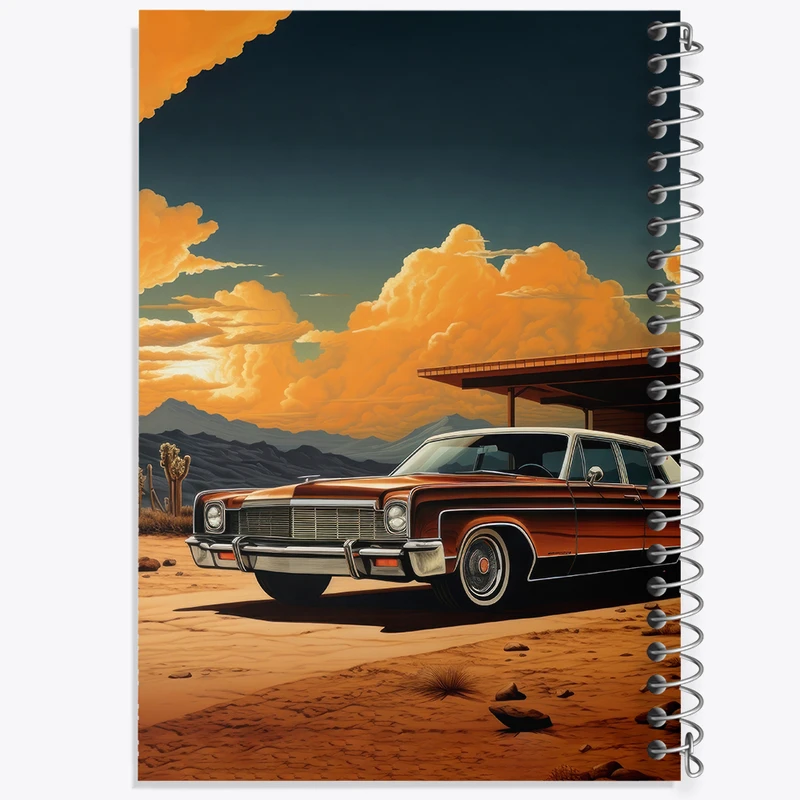 دفتر مشق 50 برگ خندالو طرح ماشین کلاسیک کد F3033