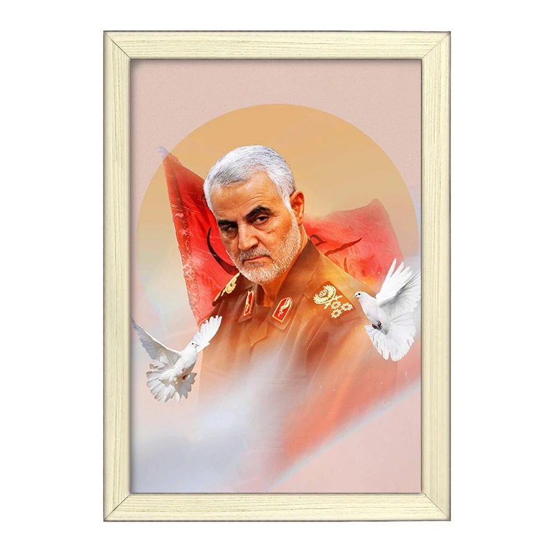 تابلو خندالو طرح شهید سپهبد حاج  قاسم سلیمانی  کد 2613