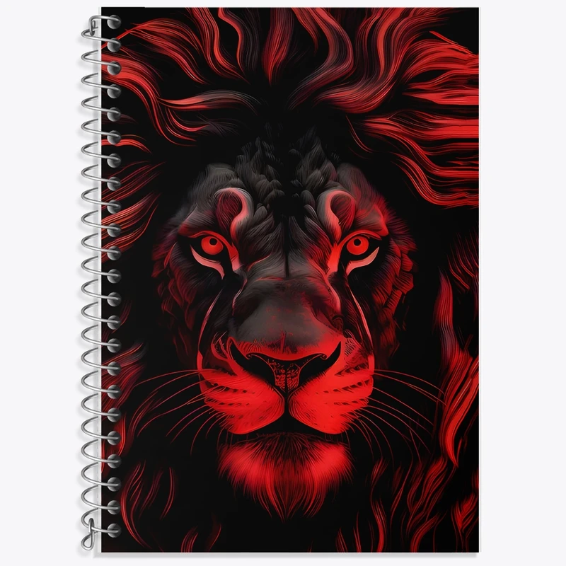 دفتر زبان 50 برگ خندالو مدل سه خط طرح شیر کد F9023