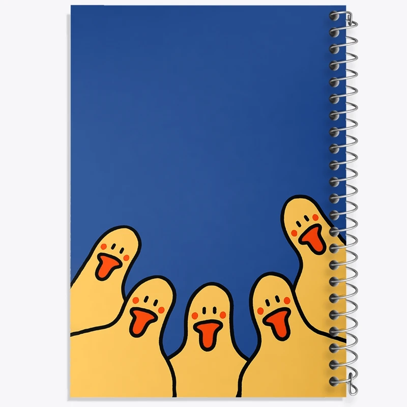 دفتر طراحی 50 برگ خندالو طرح اردک های خنگ کد N7106