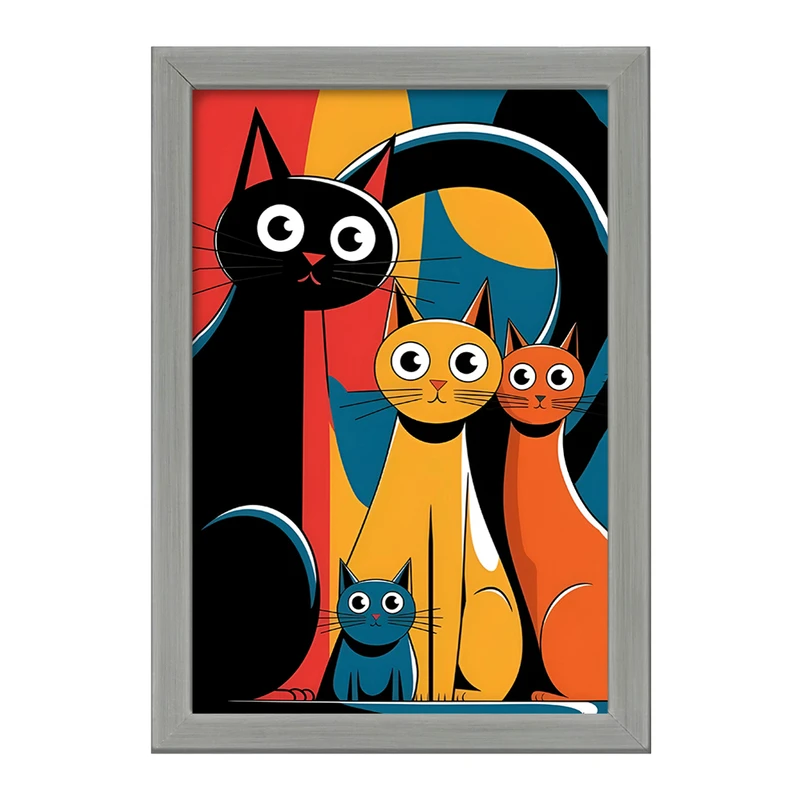 تابلو خندالو طرح گربه (Cat) کد F4235