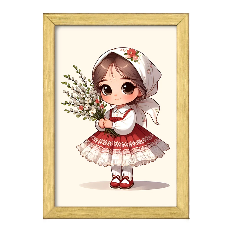 تابلو خندالو طرح دخترانه بانمک کد F7616