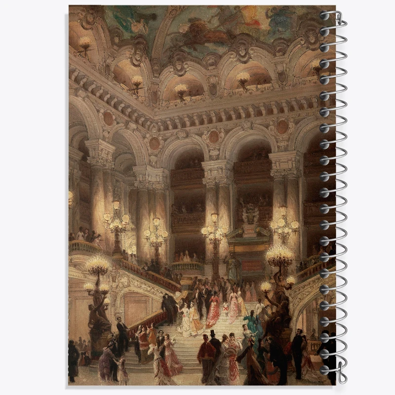 دفتر مشق 100 برگ خندالو طرح نقاشی پلکان اپرا اثر لویی بیرود کد F12298