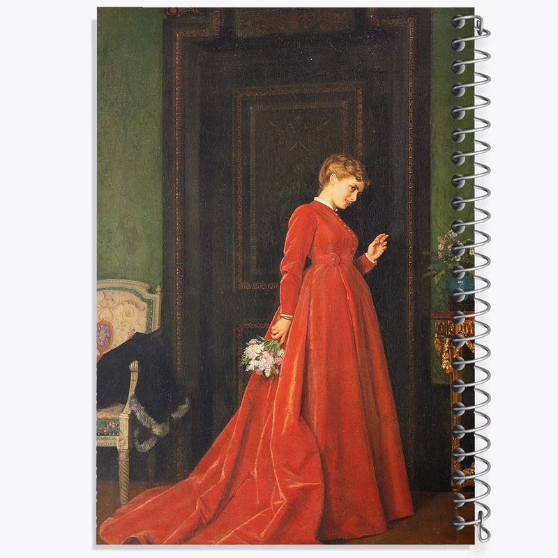 دفتر مشق 100 برگ خندالو طرح نقاشی ضربه ملایم اثر آگوست تولموش کد F12288