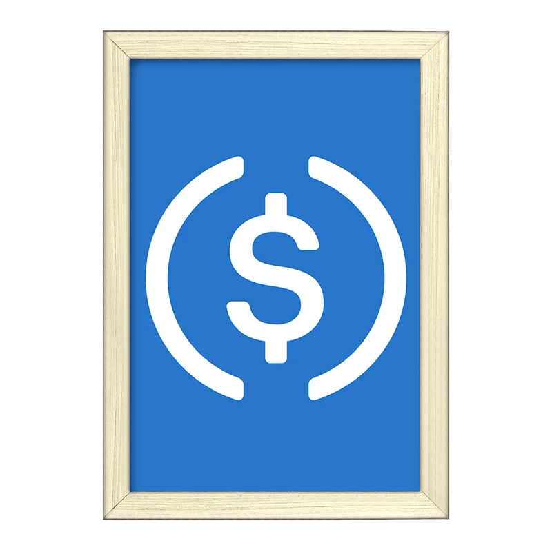 تابلو خندالو طرح ارز دیجیتال یو اس دی کوین  کد 4082