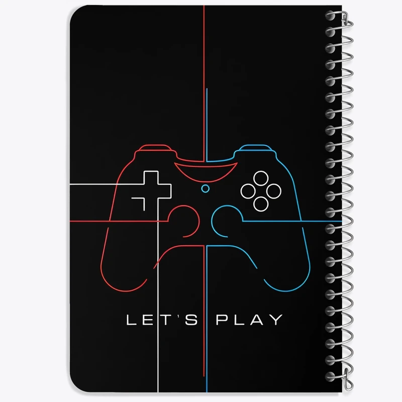 دفتر یادداشت 50 برگ خندالو طرح گیمر (Gamer) کد F3785