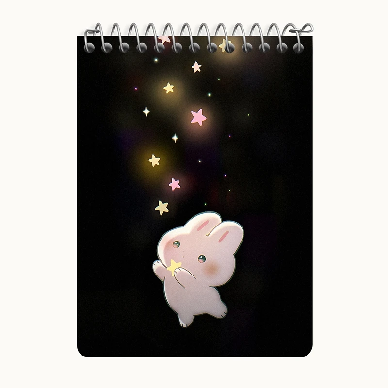 دفتر یادداشت 50 برگ خندالو طرح خرگوش کیوت کد N9125