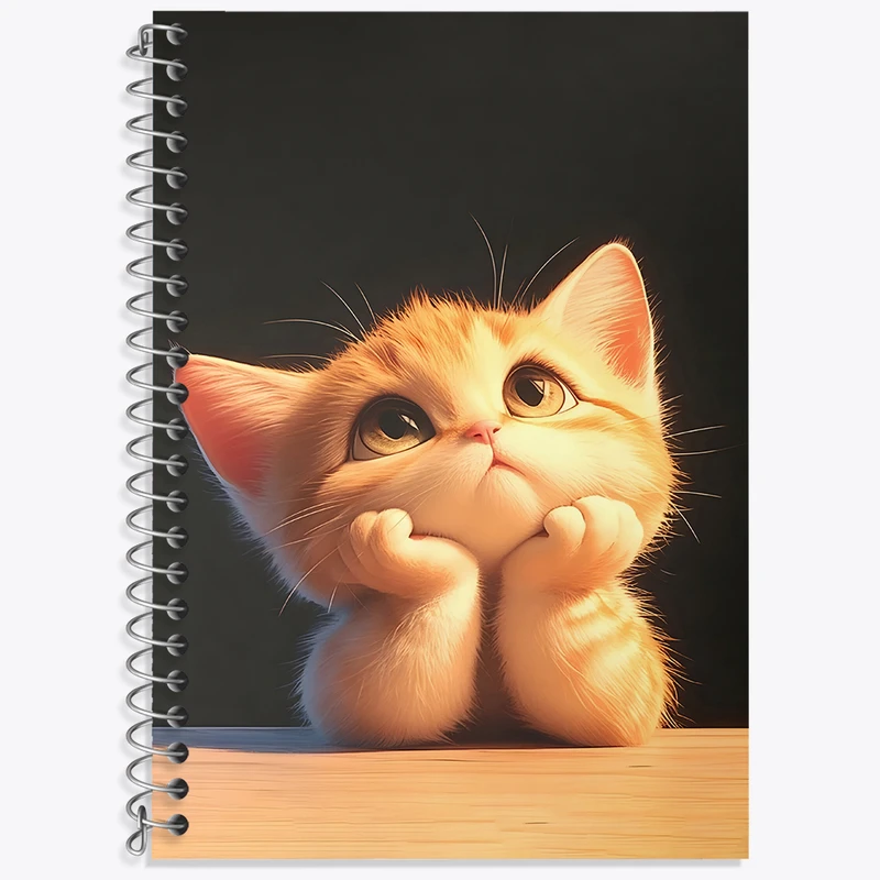 دفتر نت موسیقی 50 برگ خندالو طرح گربه کیوت کد F4886