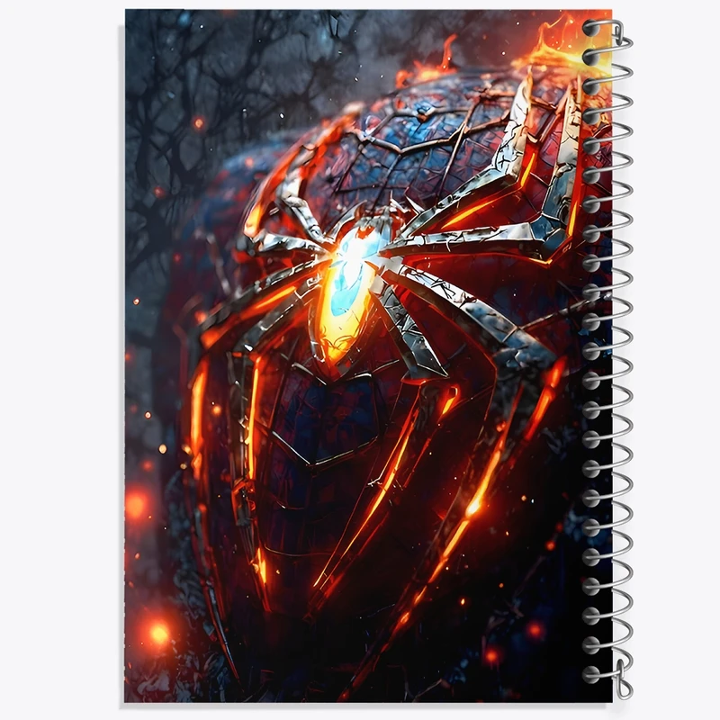 دفتر شطرنجی 50 برگ خندالو طرح مرد عنکبوتی کد F9143