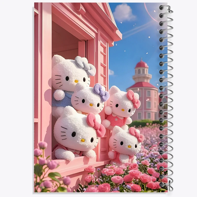 دفتر ژورنال نویسی 50 برگ خندالو مدل نقطه ای طرح هلو کیتی کد F9297