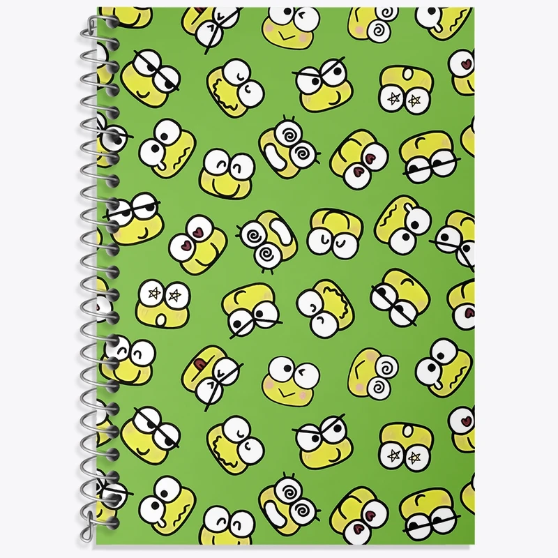 دفتر زبان 50 برگ خندالو مدل سه خط طرح کروپی (Keroppi) کد N7142