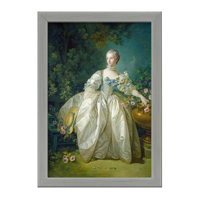 تابلو خندالو طرح نقاشی خانم برژه اثر فرانسوا بوشه کد F12146