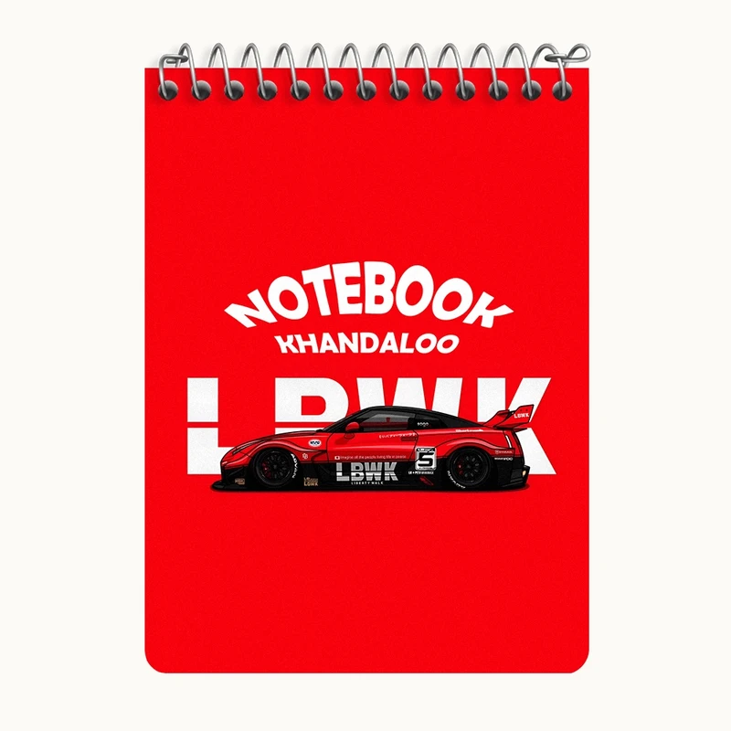 دفتر یادداشت 50 برگ خندالو طرح نیسان (Nissan 35GT-RR) کد N7525