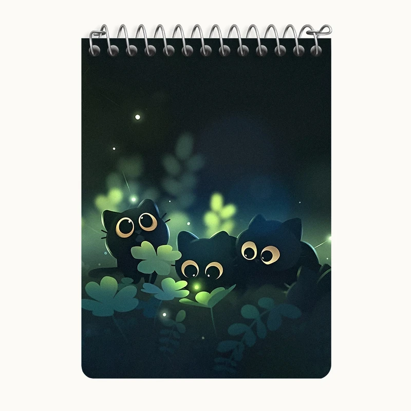 دفتر یادداشت 50 برگ خندالو طرح گربه های کیوت کد N3047