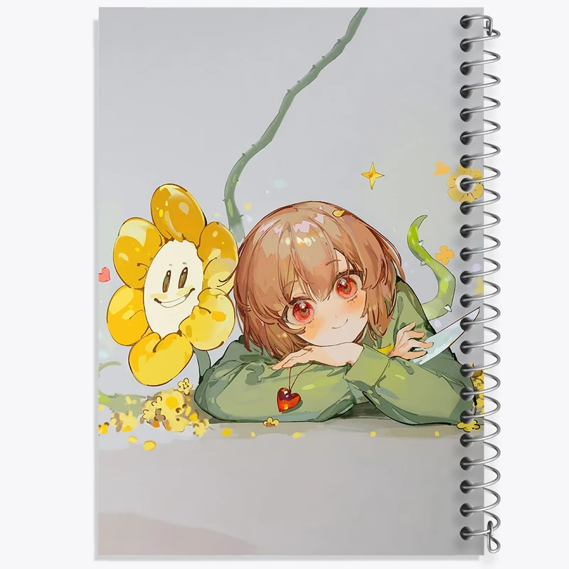 دفتر طراحی 50 برگ خندالو طرح بازی آندرتیل (Undertale) کد 31751