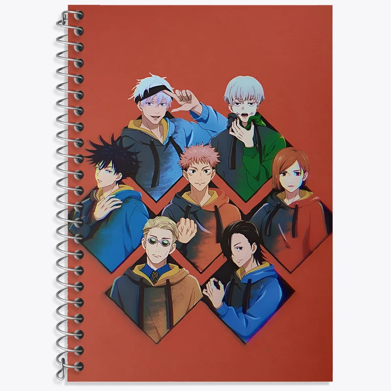 دفتر زبان دوخط 50 برگ خندالو طرح جوجوتسو کایسن (Jujutsu Kaisen) کد N7269
