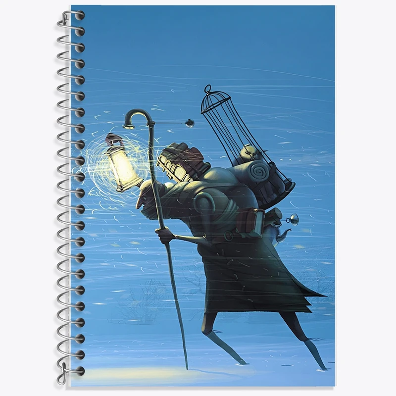 دفتر لغت 50 برگ خندالو طرح شب برفی کد F8720