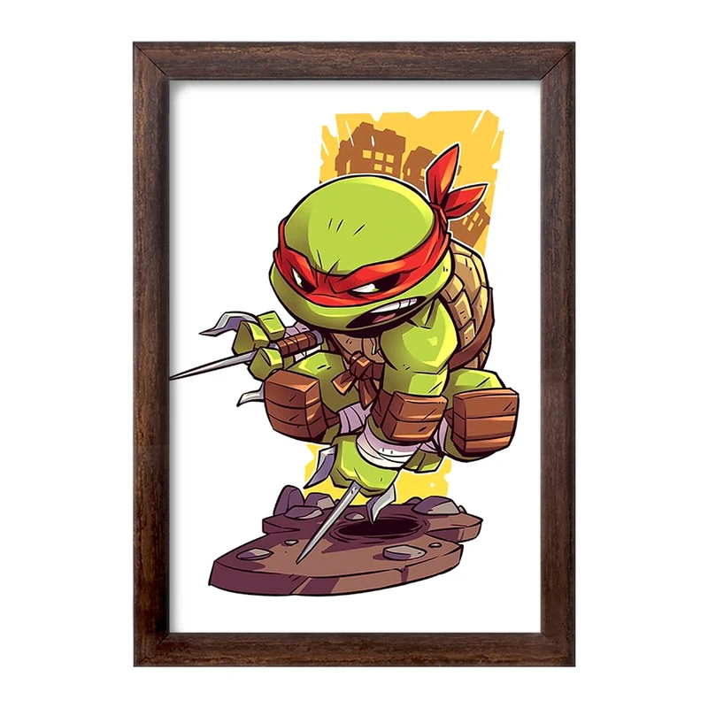 تابلو خندالو طرح رافائل لاکپشت های نینجا  کد 13205