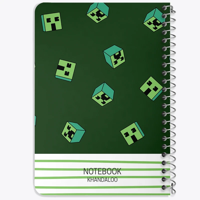 دفتر یادداشت 50 برگ خندالو طرح ماینکرافت (Minecraft) کد N565