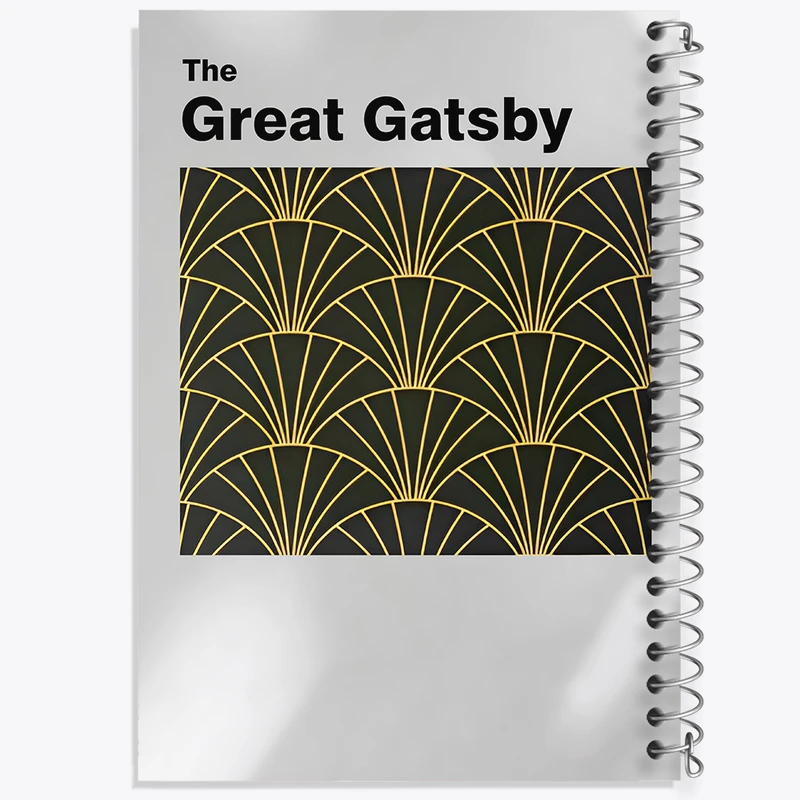 دفتر مشق 50 برگ خندالو طرح گتسبی بزرگ (The Great Gatsby) کد F13804