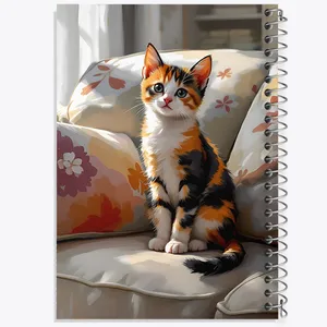 دفتر مشق 50 برگ خندالو طرح گربه کد F11692