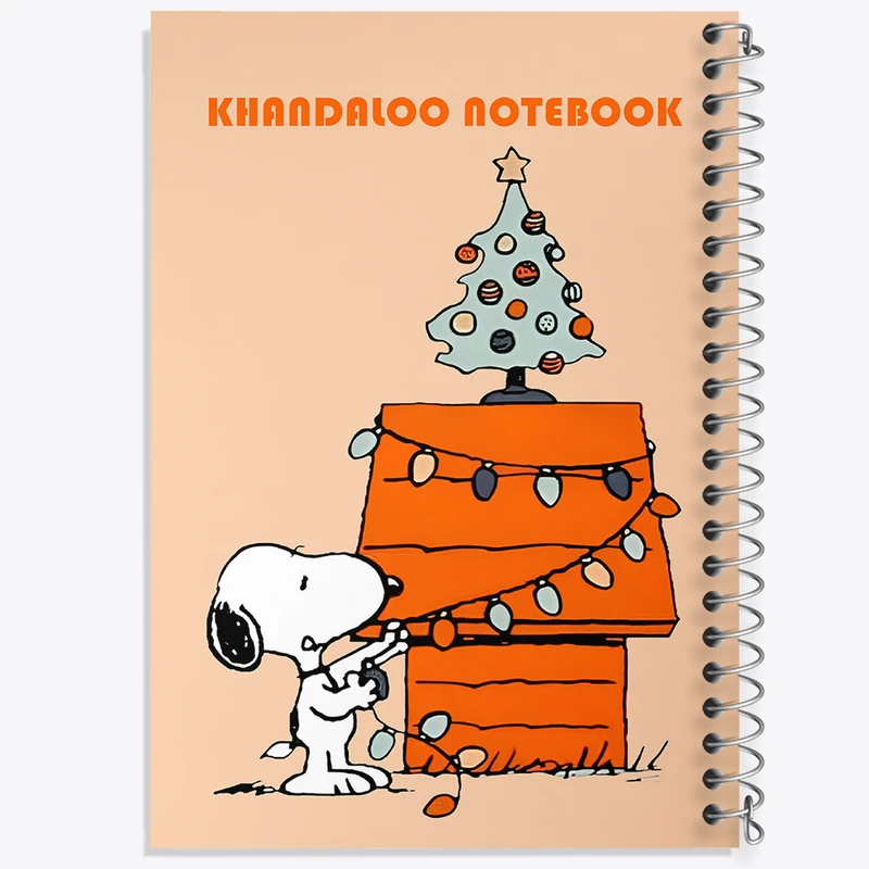 دفتر نقاشی 50 برگ خندالو طرح اسنوپی و درخت کریسمس کد N6217