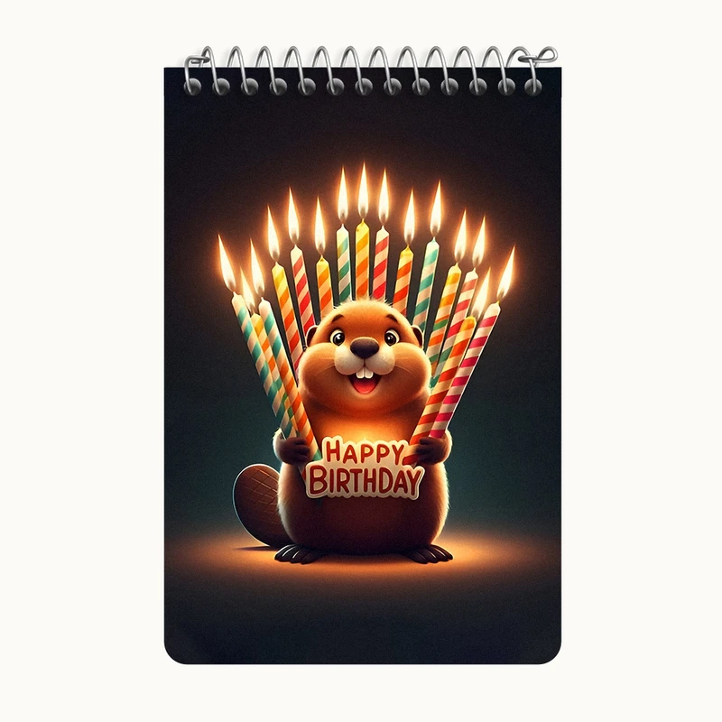 دفتر یادداشت 50 برگ خندالو طرح تولدت مبارک کد F6543