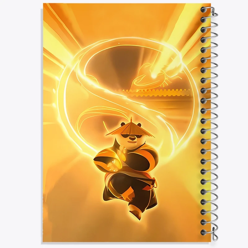 دفتر ژورنال نویسی 50 برگ خندالو مدل نقطه ای طرح پاندا کونگ فو کار کد F4870