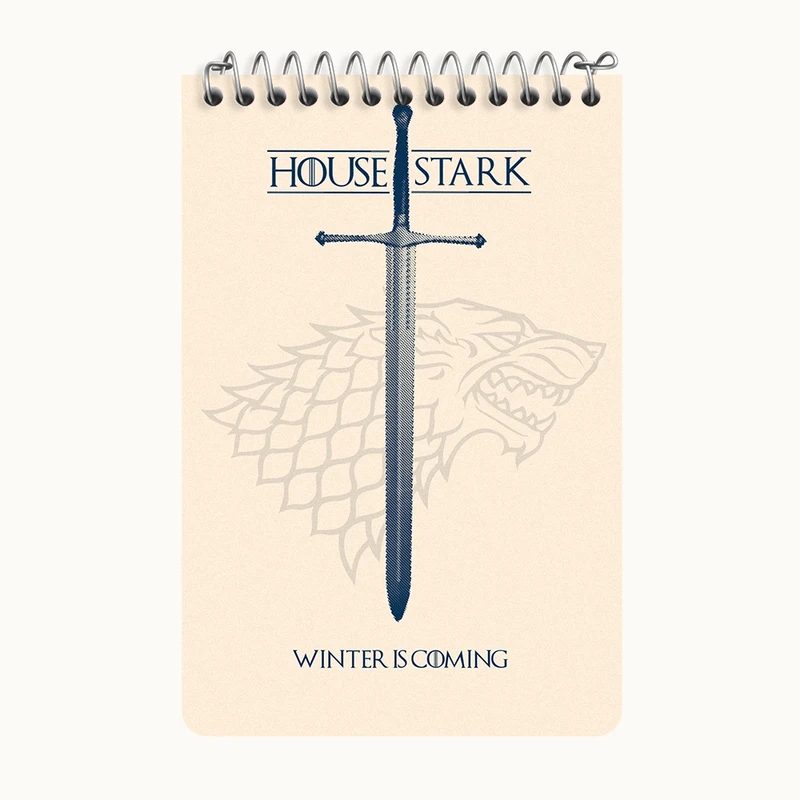 دفتر یادداشت 50 برگ خندالو طرح بازی تاج و تخت (Game Of Thrones) کد F10150