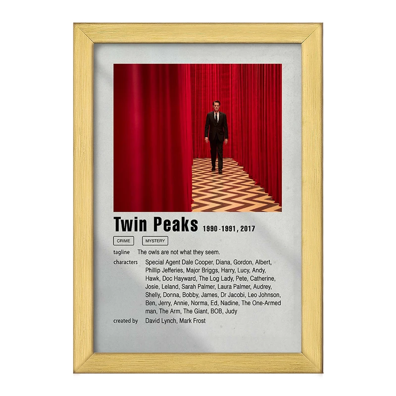 تابلو خندالو طرح توئین پیکس (Twin Peaks) کد F11288