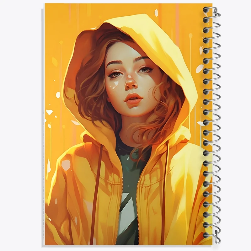 دفتر طراحی 50 برگ خندالو طرح دخترانه کد N3831