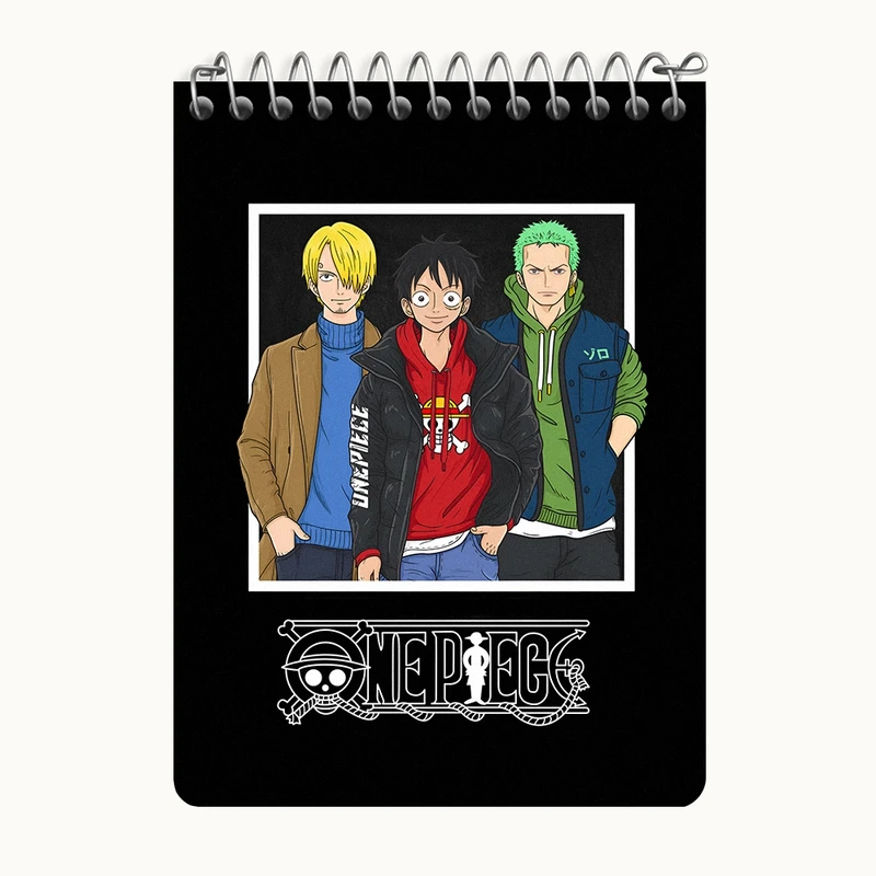 دفتر یادداشت 50 برگ خندالو طرح وان پیس (One Piece) کد N7964