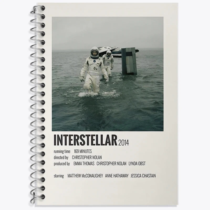دفتر زبان دوخط 50 برگ خندالو طرح میان ستاره ای (Interstellar) کد F13369